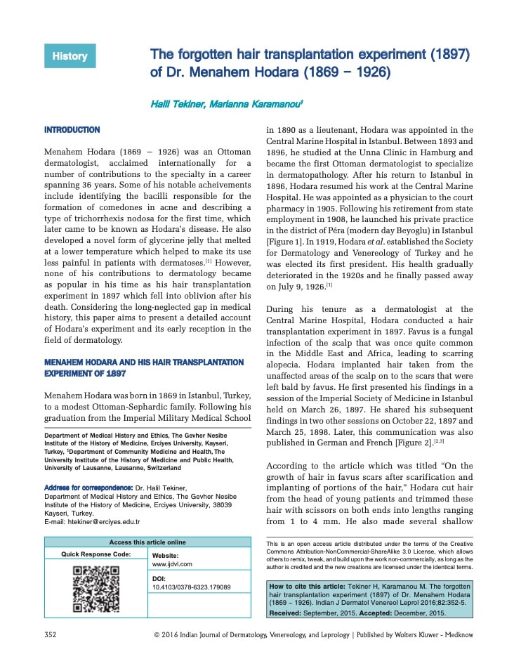 Modern Saç Cerrahisi Gelişen Teknikler